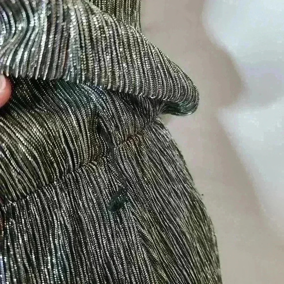 Rock & Republic women's metallic sleeveless knee length dress size small - Picture 9 of 10